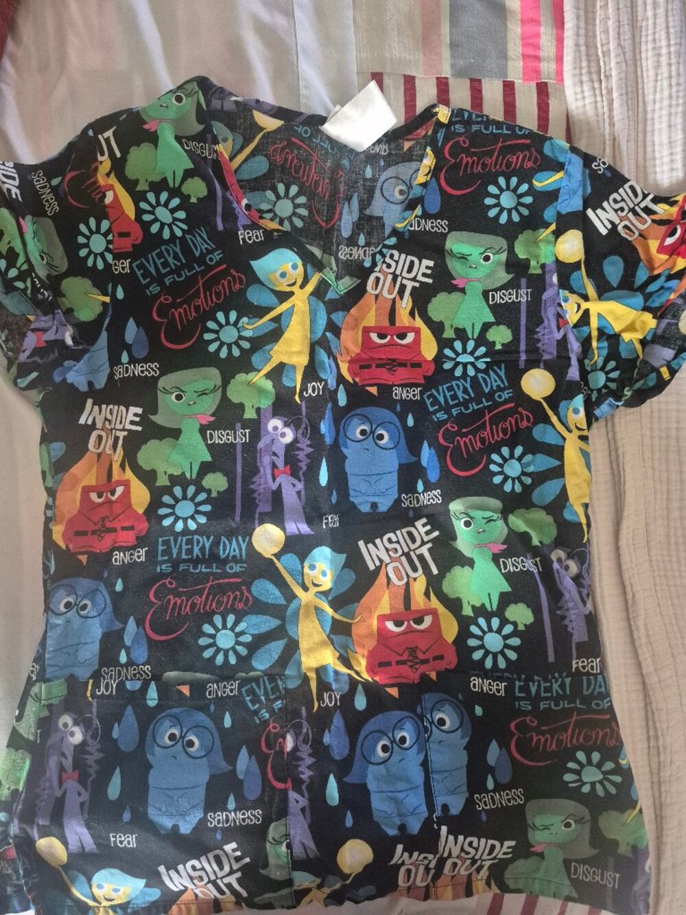 Pixar Inside Out Scrub Top